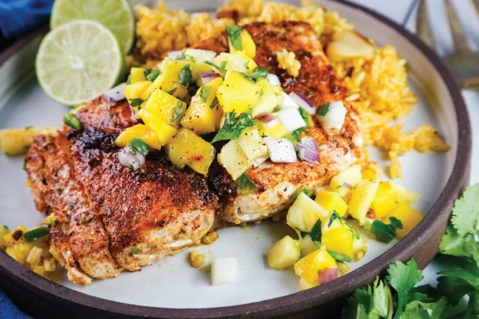 Grilled Mahi-Mahi with Mango Salsa