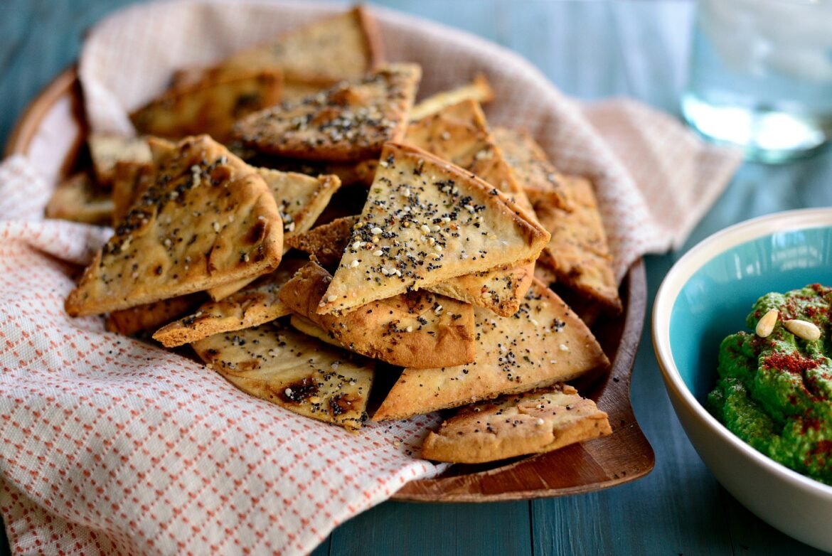 Mediterranean Spiced Pita Chips
