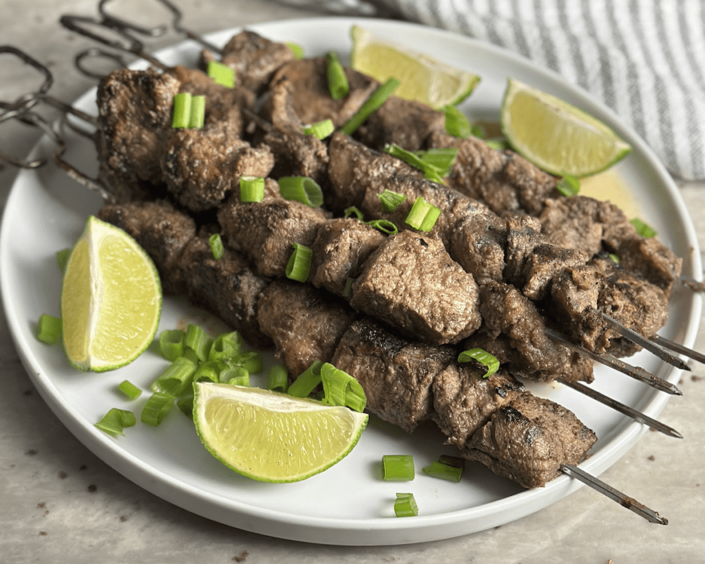 Jamaican Jerk Beef Skewers
