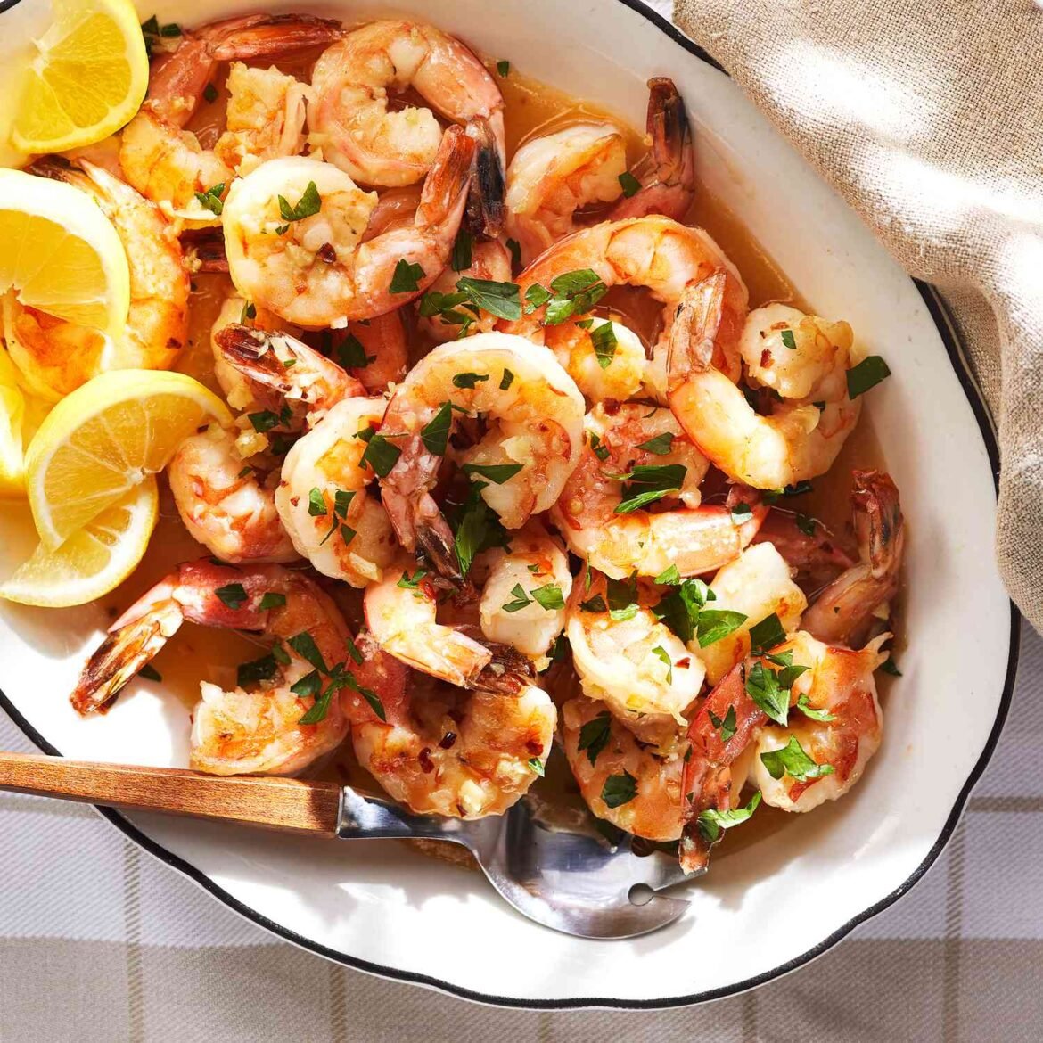 Garlic Butter Shrimp with Herbs