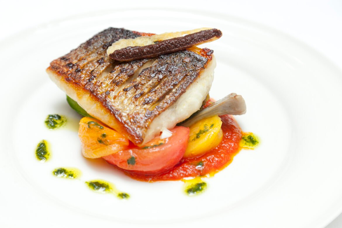 Mediterranean Baked Sea Bass